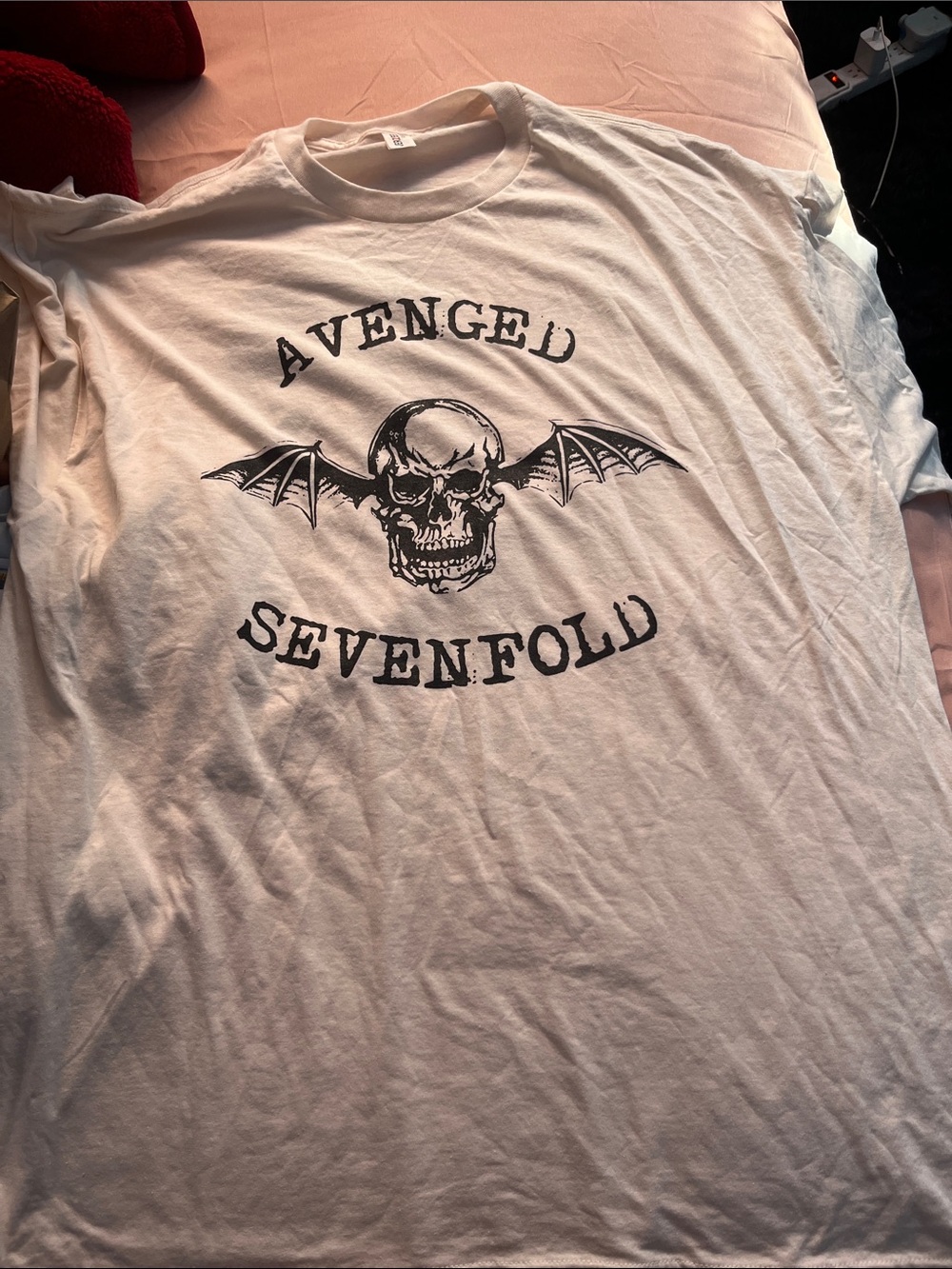 White Graphic Band T-Shirt